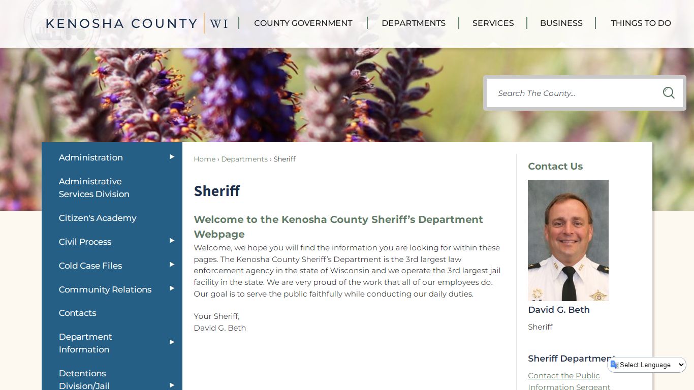 Sheriff | Kenosha County, WI - Official Website